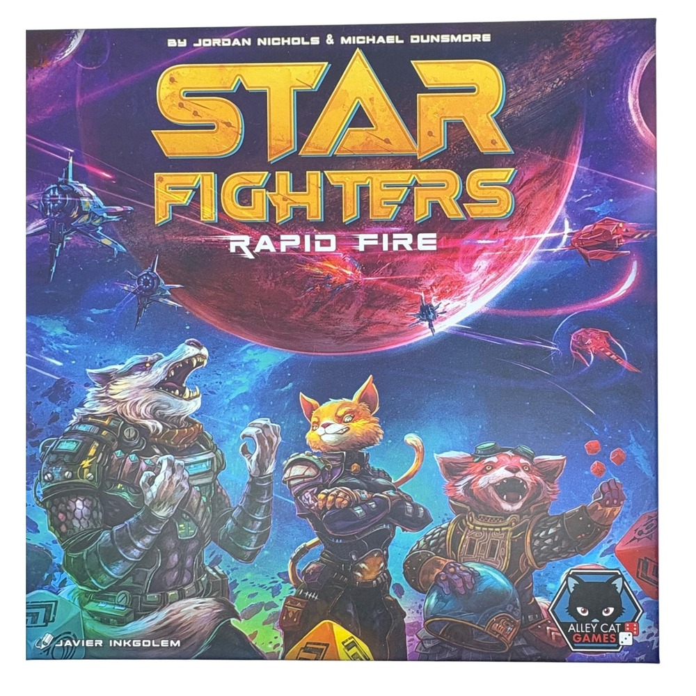 Star Fighters Rapid Fire Board Game Alley Cat Games Sci-Fi Dice 1-4 Players‎